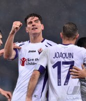 FUSSBALL Coppa Italia Viertelfinale 14/15: JUBEL Mario Gomez (AC Florenz)