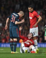 Fussball International CHL Saison 13/14: Manchester United FC - FC Bayern Muenchen