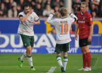 FUSSBALL  1. BUNDESLIGA  09/10  SC Freiburg  - SV Werder Bremen