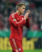 Fussball DFB Pokal 11/12 :  Nils Petersen (FC Bayern Muenchen)