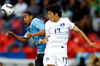 FUSSBALL WM 2010,  Achtelfinale: Uruguay - Suedkorea