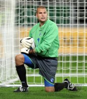 Fussball International  U 21 Laenderspiel:  Torwart Tino Divkovic (Bosnien und Herzegowina)