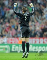 Fussball CHL  Saison 2011/2012: Torwart Manuel Neuer (FC Bayern Muenchen)