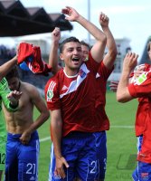 FUSSBALL, DFB Pokal 1. Hauptrunde:  JUBEL Oemer Kanca  (Unterhaching)