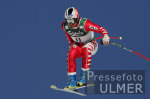Ski Alpin;  Abfahrt Herren  Wengen Start Max Rauffer (GER) im Hintergrund Eiger, Moench, Jungfrau