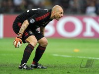 FUSSBALL INTERNATIONAL  CHL Viertelfinale 11/12: Torwart Christian Abbiati (AC Mailand)