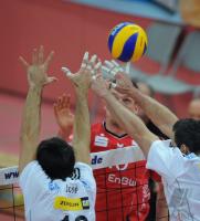 Volleyball 1. Bundesliga  08/09  ENBW TV Rottenburg  1-3  VfB Friedrichshafen