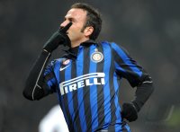 FUSSBALL SERIE A:  Jubel Giampaolo Pazzini (Inter Mailand)