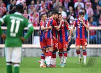 Fussball 1. Bundesliga Saison 14/15: JUBEL FC Bayern Muenchen