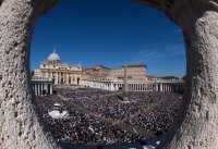 Rom Ostermesse; Uebersicht Petersplatz