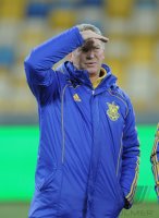 Fussball Trainer Oleg Blochin (Ukraine)