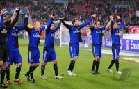 FUSSBALL  1. BUNDESLIGA  09/10   JUBEL Trainer Labaddia und Van Nistelrooy  (Hamburger SV )