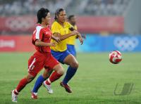 FUSSBALL  Olympia 2008   Vorrunde  Frauen   Brasilien - Korea DVR