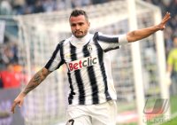 FUSSBALL SERIE A:  Jubel Simone Pepe (Juventus Turin)