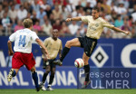 Fussball 1. Bundesliga: Hamburg - Bayern, Zweikampf