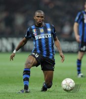 Fussball CHL  Saison 2010/2011:  Samuel Eto o (Inter Mailand)