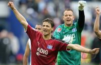 Fussball 1. Bundesliga: Duisburg - Hamburg, Jubel HSV