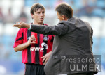 Fussball 1. Bundesliga: Leverkusen, AUGENTHALER und SCHNEIDER