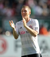 Fussball 1. Bundesliga, Saison 2011/2012:  JUBEL Bastian Schweinsteiger (FC Bayern Muenchen)
