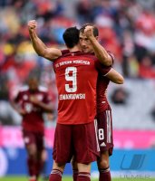 Fussball 1. Bundesliga Saison 21/22: FC Bayern Muenchen -  Hertha BSC Berlin