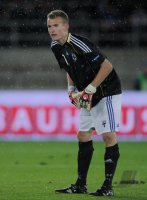 Fussball International EM 2012-Qualifikation:  Torwart Lukas Hradecky (Finnlamd)