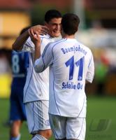 1. Fussball Bundesliga: Kyriakos Papadopoulos, Alexander Baumjohann (v. li., Schalke)