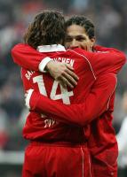 Fussball 1. Bundesliga: Bayern Muenchen - Eintracht Frankfurt, Jubel.