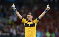 Fussball International EURO 2012 Finale: Torwart Iker Casillas (Spanien) jubel