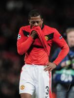 FUSSBALL  International CHL 09/10 :  Patrice Evra    (Manchester United )