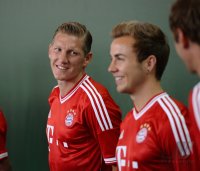 Fussball 1. Bundesliga 2013/2014:  Fototermin beim  FC Bayern Muenchen