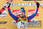Biathlon WM - Bjoerndalen jubelt am Siegespodest