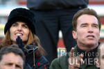 SKI   Weltcup  Kitzbuehel Streif  Herren  Schwarzenegger mit Frau in Kitzbuehel