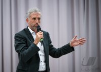 Streitgespraech OB Boris Palmer und AfD Landesvorsitzender Markus Frohnmaier in Tuebingen