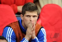 Fussball CHL  Saison 2010/2011:  Enttaeuschung  Klaas Jan Huntelaar (FC Schalke 04)