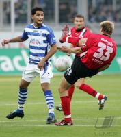 Fussball 1. Bundesliga: Duisburg - Frankfurt, Zeikampf