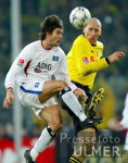 Fussball 1. Bundesliga: Dortmund - Hamburg, Zweikampf
