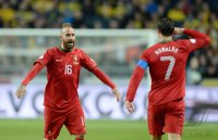 Fussball WM Qualifikation 2014 Playoff: JUBEL Cristiano Ronaldo (Portugal)