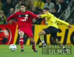 Fussball 1. Bundesliga: Dortmund - Leverkusen, Zweikampf