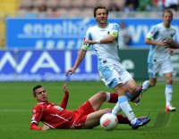 Fussball 2. Bundesliga:  1 FC Kaiserslautern - TSV 1860 Muenchen