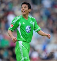 Fussball 1. Bundesliga, Testspiel: Wolfsburg - Hamburger SV, HASEBE (Wolfsburg)