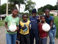 Fussball im Armenviertel Umlazi bei Durban