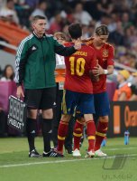 Fussball International Europameisterschaft 2012: Spanien - Frankreich