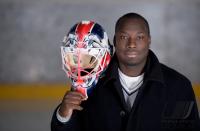 Eishockey; Goalie Fred Brathwaite (Adler Mannheim)