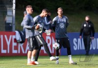 Fussball Training Deutsche Nationalmannschaft in Stuttgart