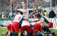 Fussball 1. Bundesliga: Hamburger SV - Bayern, jubel hsv