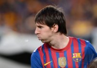 FUSSBALL INTERNATIONAL  CHL HALBFINALE 11/12: Lionel Messi (Barca)