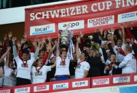 Fussball  International: Pokalfinale Schweiz 11/12; Sieger FC Basel; JUBEL