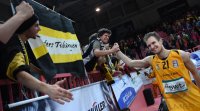 Basketball 1. Bundesliga 14/15 Hauptrunde:  Walter Tigers Tuebingen - MHP RIESEN Ludwigsburg