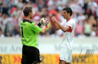 Fussball 1. Bundesliga  Saison 2011/2012: Torwart Sven Ulreich , Maza (v. li., VfB Stuttgart)