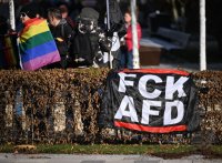 Gegendemo zum Landesparteitag der AfD in der Statthalle Hechingen (Zollernalbkreis)